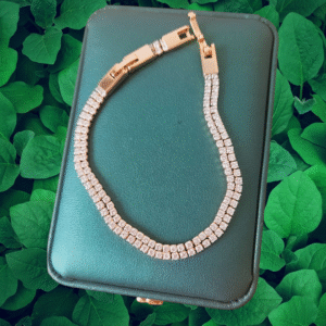 Rivière double rang Rose Gold